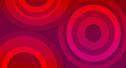 Abstract Circle Pattern in Red and Purple