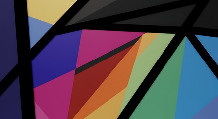 Colorful Geometric Abstract