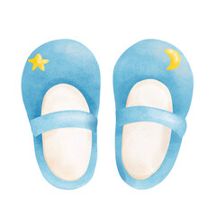 Blue slippers 