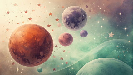 planet in space