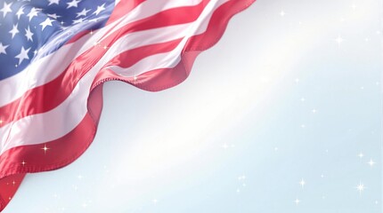 4th of July Background with Space for Your Message