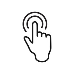 Pointer cursor сomputer mouse icon template white background