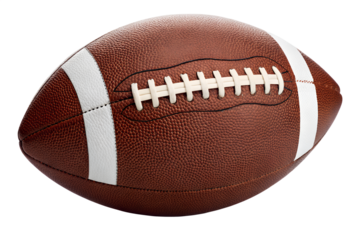 American Football Gridiron Glory, Close-up View of a Classic Leather Ball