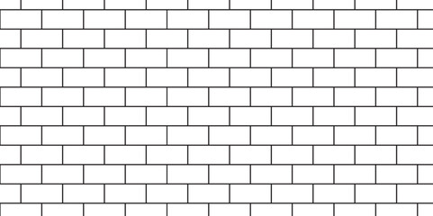 Obraz premium white brick wall texture and solid bricks seamless pattern background. 