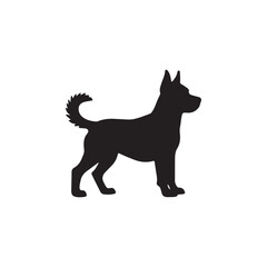 Elegant Silhouette of a Dog