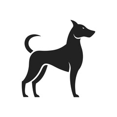 Elegant Silhouette of a Dog