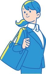 スーツ姿の女性のイラスト