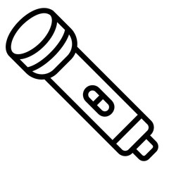flashlight Line Icon