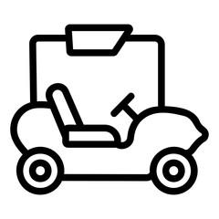 buggy car Line Icon