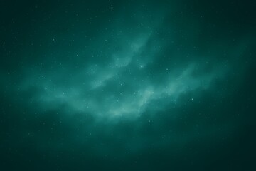 A tranquil night deep within the abstract green particle nebula
