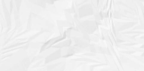 Crumpled paper Blank white crumpled and creased paper poster.	
