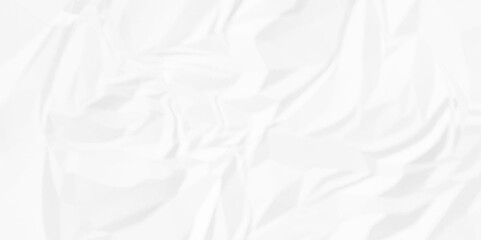 Crumpled paper Blank white crumpled and creased paper poster.	
