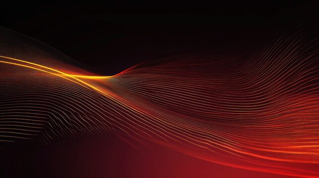 Abstract fiery wave design