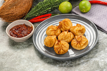 Tibetian cuisine - Momo stuffed dumplings