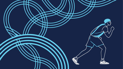 Fototapeta premium vector illustration of a dancing woman