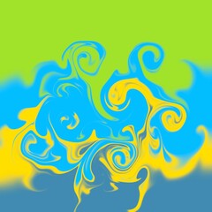 the three gradient colors background	
