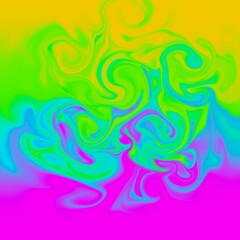 four colors distorted background