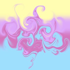 four colors distorted background