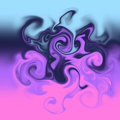 four colors distorted background