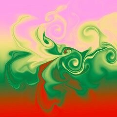 four colors distorted background