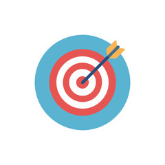 Colorful Target with Arrow Icon