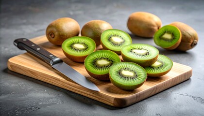 kiwi on a plate