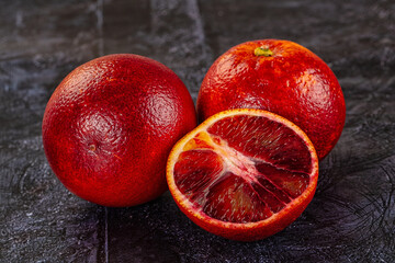 Red sweet juicy orange fruit