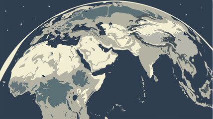 planet earth in space