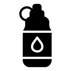 water bottle Solid icon