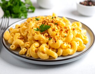Creamy mac and cheese dish