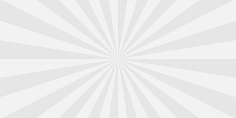 Vector sunburst pattern white and gray design. Vintage sunrays illustration swirl grunge backdrop line. sun beam vector banner design and comic burst gradient concept pattern.	
