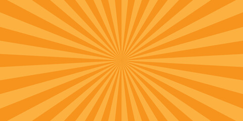 Abstract Sunburst beam light vintage shine and graphic summer explosion pattern. orange bright sunrise isolated glow striped texture background.	