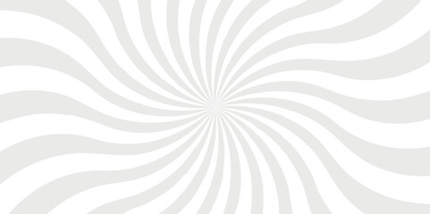 Vector sunburst pattern white and gray design. Vintage sunrays illustration swirl grunge backdrop line. sun beam vector banner design and comic burst gradient concept pattern.	
