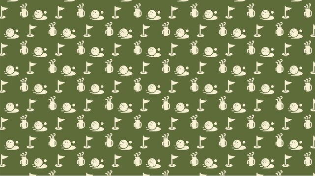 Seamless vector pattern golf design