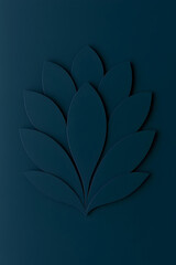 A minimalist dark phone background with paper sheets. Created with AI.