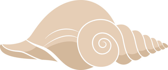seashell, spiral pattern, natural seashore, minimalist design, geometric shapes, neutral colors, organic shapes, simplified illustration, digital art
