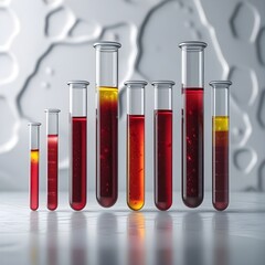 test tube with red liquid