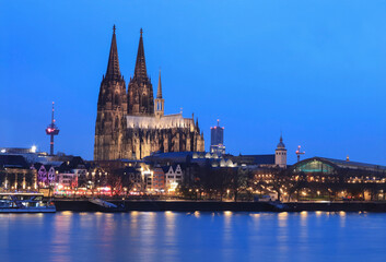 Cologne Cathedral at Dusk, Germany