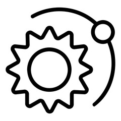 orbit Line Icon © ilham