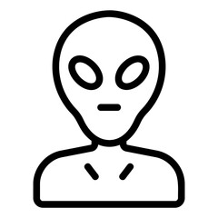 alien Line Icon