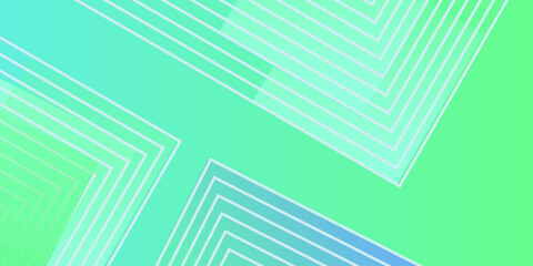 Banner background abstract. bright green and blue gradation. wave effect style. element. memphis