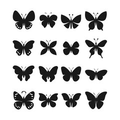 Collection of Butterfly Silhouettes