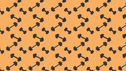 Vector seamless gym pattern design