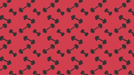 Vector seamless gym pattern design