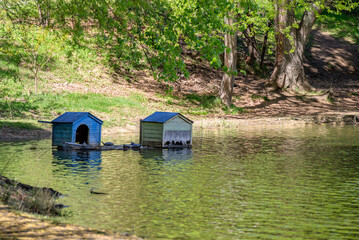 Turtle Lake, locally called Kus Tba, small lake and park at the outskirts of Tbilisi, capital of Georgia