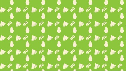 Seamless vegetables and fruits pattern design