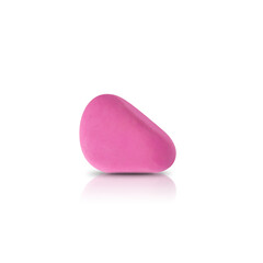 Stationery eraser on a white background