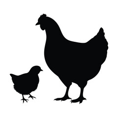 Hen vector icon Art & Illustration. hen vector, chicken vector. 