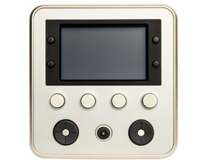 Fototapeta premium Modern Wall-Mounted Video Intercom System Monitor on a transparent background