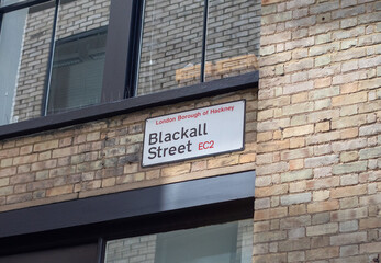 Obraz premium Blackall Street Sign in Hackney, London